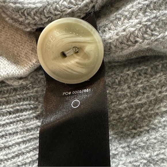 rag & bone Light Gray Ribbed Cardigan - Picture 7 of 14